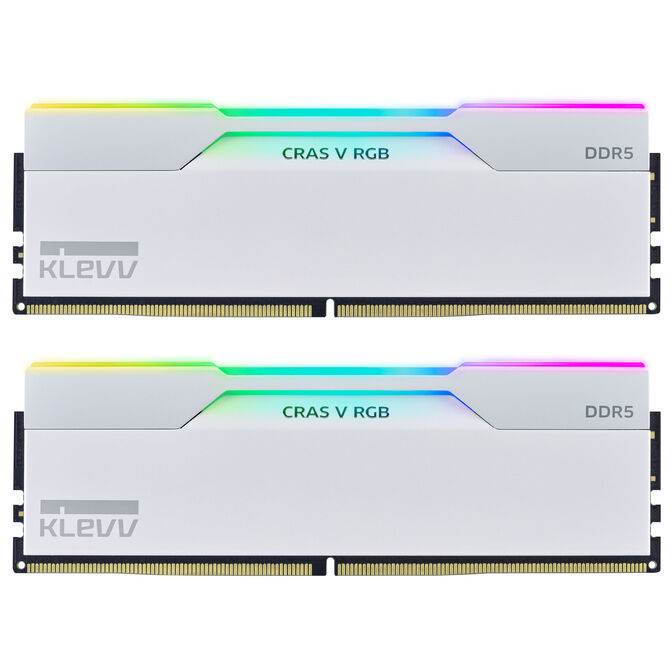 KLEVV CRAS V RGB DDR5-6400 RAM, CL30, XMP 3.0, EXPO - 32 GB Dual-Kit, wei&szlig; image number 0