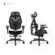 ThunderX3 FLEX Pro Gaming Stuhl, ergonomisch - Mesh, schwarz image number null