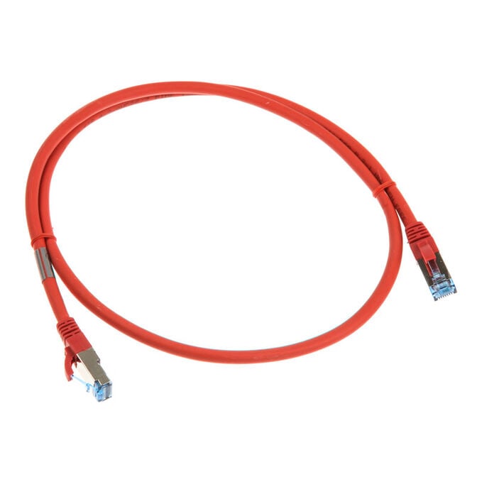InLine Patchkabel Cat.6A, S/FTP (PiMf), 500MHz, rot - 1m image number 1