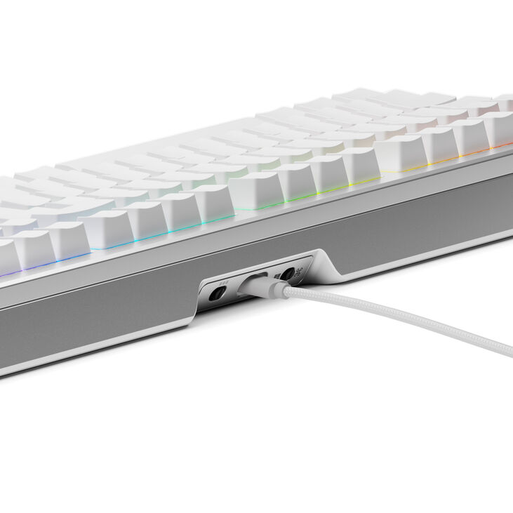 Glorious GMMK 3 Pro 100% Custom Gaming Keyboard - Pre-Built, ANSI (US), Fox Switches, Silver image number 3