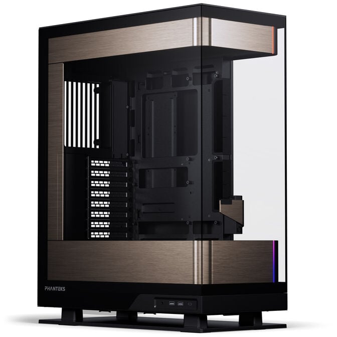 PHANTEKS Evolv X2 PC-Geh&auml;use, Midi-Tower, E-ATX, Tempered Glass, DRGB - schwarz / gold image number 0