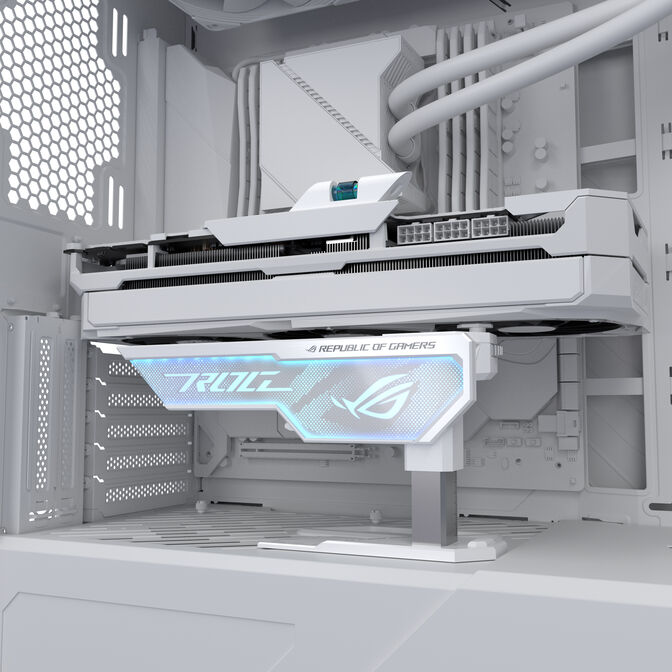 ASUS ROG Herculx Grafikkartenhalter - wei&szlig; image number 8
