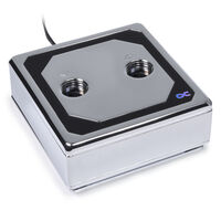 Alphacool Eisblock XPX Aurora Edge CPU cooler - Brass Chrome Digital RGB