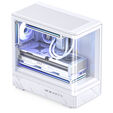 Jonsbo D200 PC Case, Mini Tower, mATX, Tempered Glass - white image number null