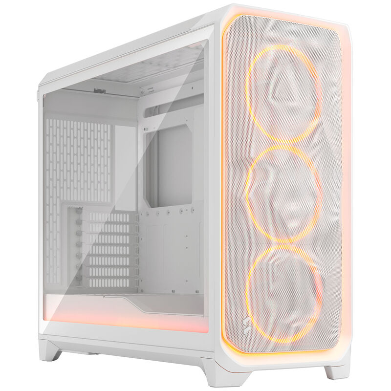 Fractal Design Meshify 3 XL Ambience Pro RGB PC Gehäuse - Big-Tower, E-ATX, Tempered Glass - weiß