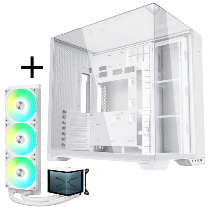 Lian Li O11 Vision Compact + TRYX PANORAMA ARGB Complete Water Cooling - white, 360mm image number 0