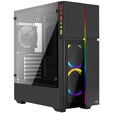 Aerocool Playa Midi-Tower, Tempered Glass - schwarz image number null