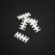 King Mod Service 8-Slot Cable Comb 4mm large - white - set of 5 image number null