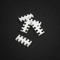King Mod Service 8-Slot Cable Comb 4mm large - white - set of 5