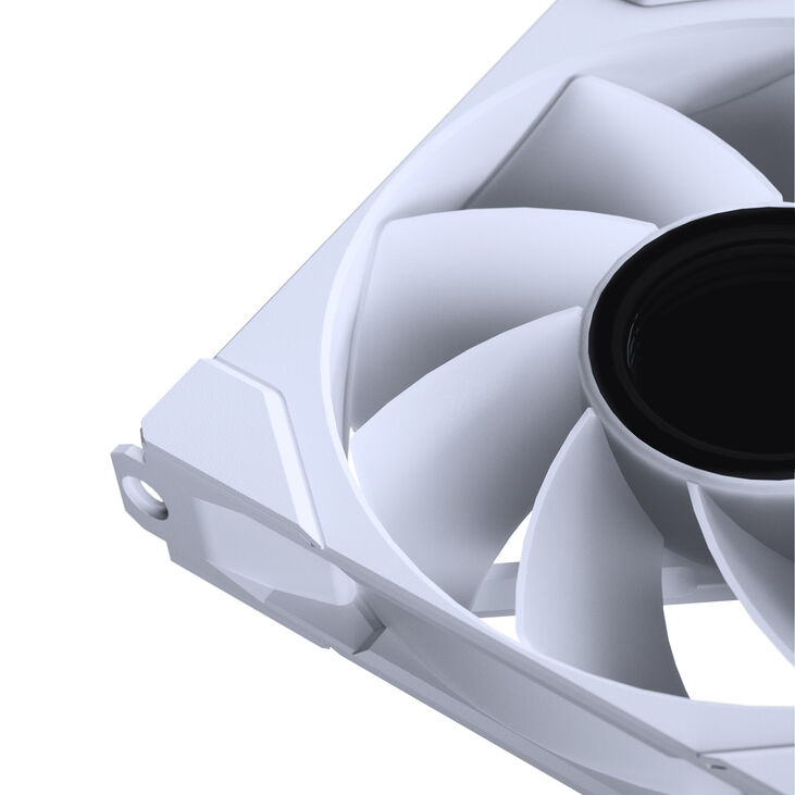 PHANTEKS M25 Gen2 PWM D-RGB Fan, 3-Pack - Reverse Blade, 120mm, White image number 9