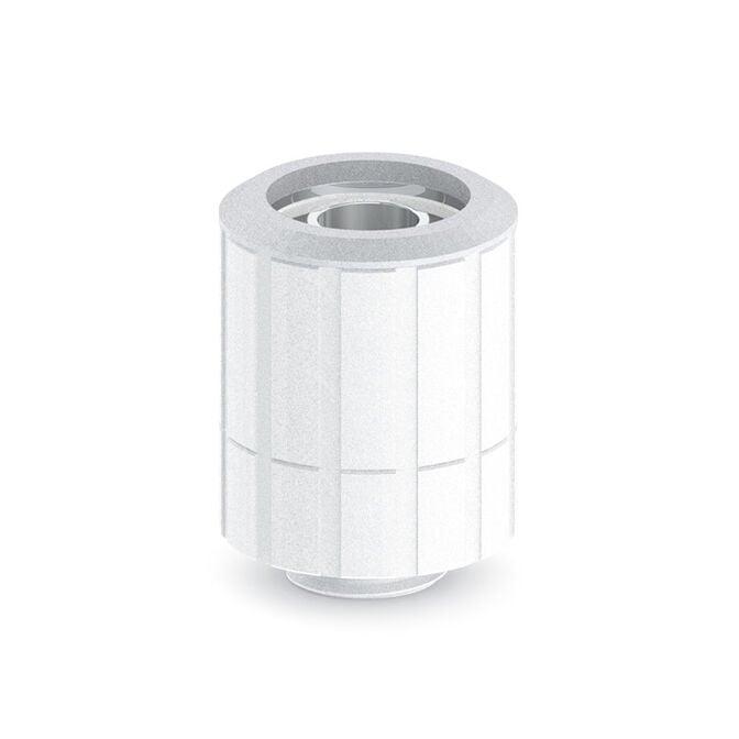 Bitspower Artemis Anschluss gerade G1/4 Zoll AG auf 16/10mm, drehbar - Arctic wei&szlig; image number 0