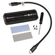 SilverStone MS12 M.2 SSD Geh&auml;use, USB 3.2 - schwarz image number null