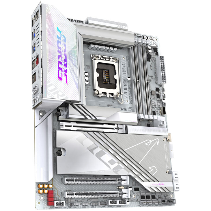 GIGABYTE Z890 AORUS Pro ICE Mainboard, Sockel LGA 1851, Intel Z890, ATX, DDR5 image number 1