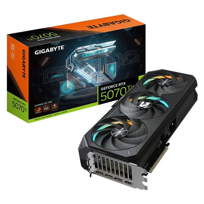 GIGABYTE GeForce RTX 5070 Ti Gaming OC 16G, 16384 MB GDDR7 image number 0