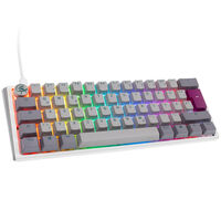 Ducky One 3 Mist Grey Mini Gaming Keyboard, RGB LED - MX-Red