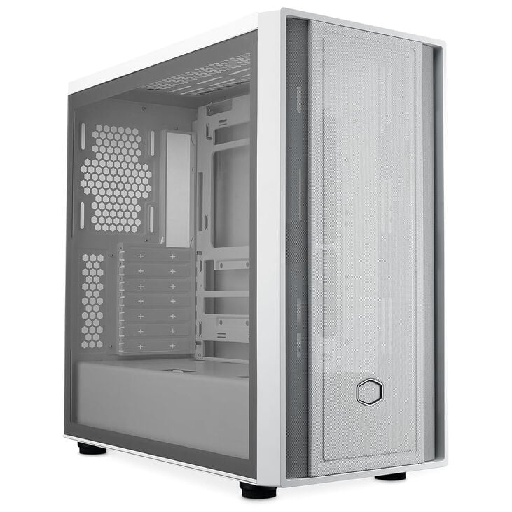 Cooler Master MasterBox 600 Lite PC-Gehäuse, Midi-Tower, E-ATX, Tempered Glass - weiß image number 1