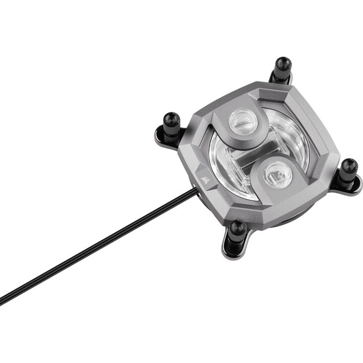 Corsair Hydro X Series XC7 RGB PRO CPU Wasserblock LGA 1200/1700, AM4/AM5 - silber image number 2