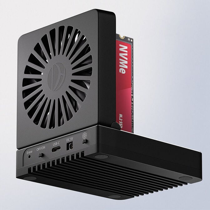 AXAGON ADSA-M2C44 Docking Station, USB4, f&uuml;r M.2-NVMe-SSDs - schwarz image number 1