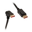 InLine 8K (UHD-2) DisplayPort Kabel, nach unten gewinkelt, schwarz - 2m image number null