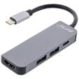 InLine multifunction hub USB 3.2, 1x USB-C, 2x USB-A, HDMI. image number null