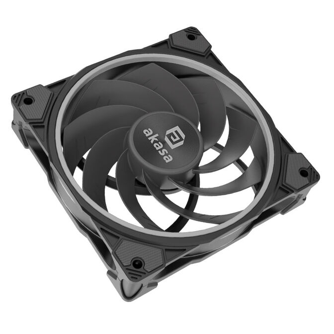 Akasa SOHO H4 Plus CPU cooler & AR12 reverse fan, RGB - black image number 9