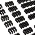 Akasa Cable Comb Set - 3mm, black image number null