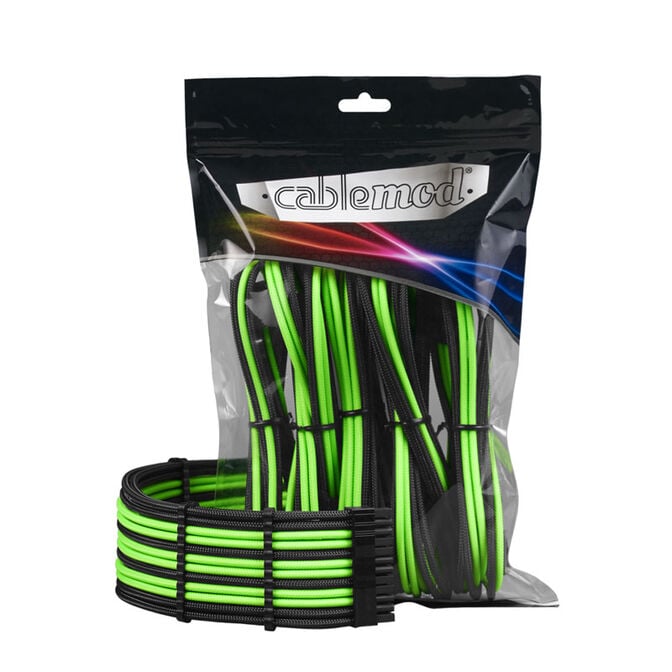 CableMod PRO ModMesh 12VHPWR Cable Extension Kit - schwarz/hellgr&uuml;n image number 3