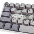 Ducky One 3 Mist Grey Mini Gaming Keyboard, RGB LED - MX-Ergo-Clear (US) image number null