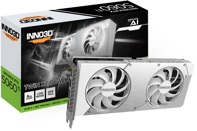 INNO3D GEFORCE RTX 5060 Ti Twin X2 OC White, 8192 MB GDDR7 image number 0
