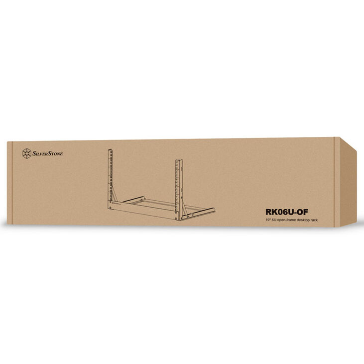 SilverStone SST-RK06U-OF 19 inch Desktop Rack, open frame - 6U image number 9