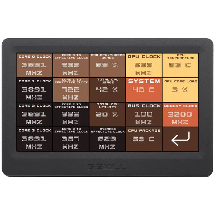 G.Skill WigiDash, 7" Diagnose Display image number 1