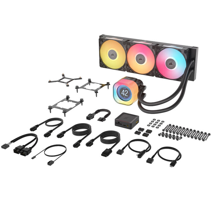 Corsair iCUE LINK Titan 360 RX LCD Complete Water Cooling, RGB - 360mm, black image number 5