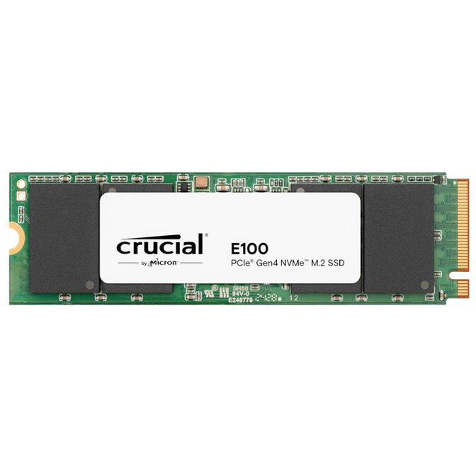 Crucial E100 NVMe SSD, PCIe 4.0 M.2 Typ 2280  - 1 TB, retail image number 0