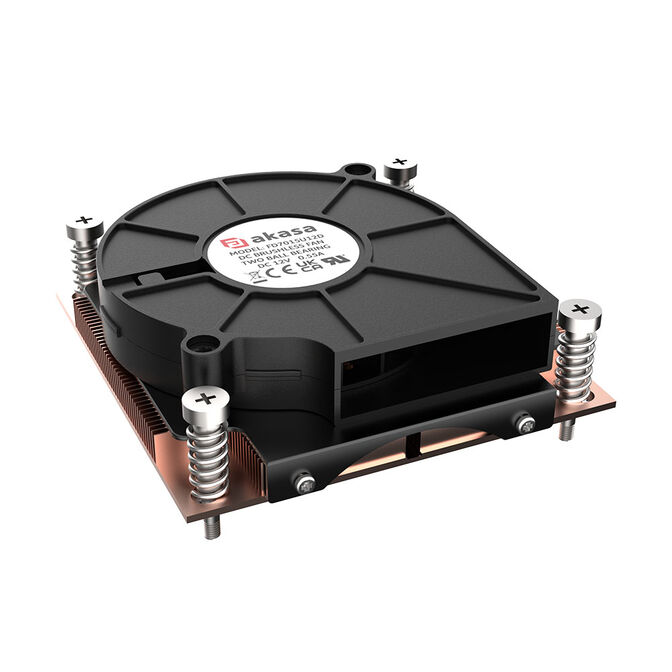 Akasa 1U Intel LGA 1700 CPU cooler - copper image number 1