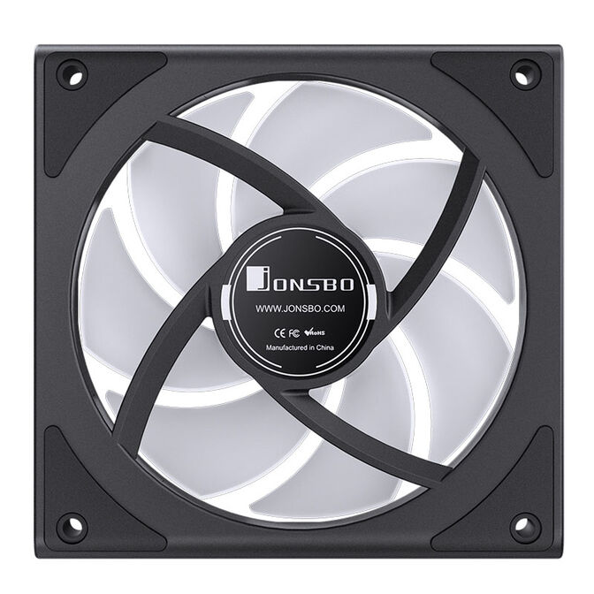 Jonsbo ZK-120B RGB PWM Fan, 120mm, 3-Pack - black image number 14