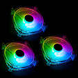 Lamptron Icecloud+ ARGB 120 Triple PWM Fan Kit - transparent image number null