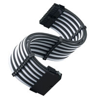 SilverStone ATX 24-Pin-Kabel, 300mm - Schwarz/Wei&szlig;