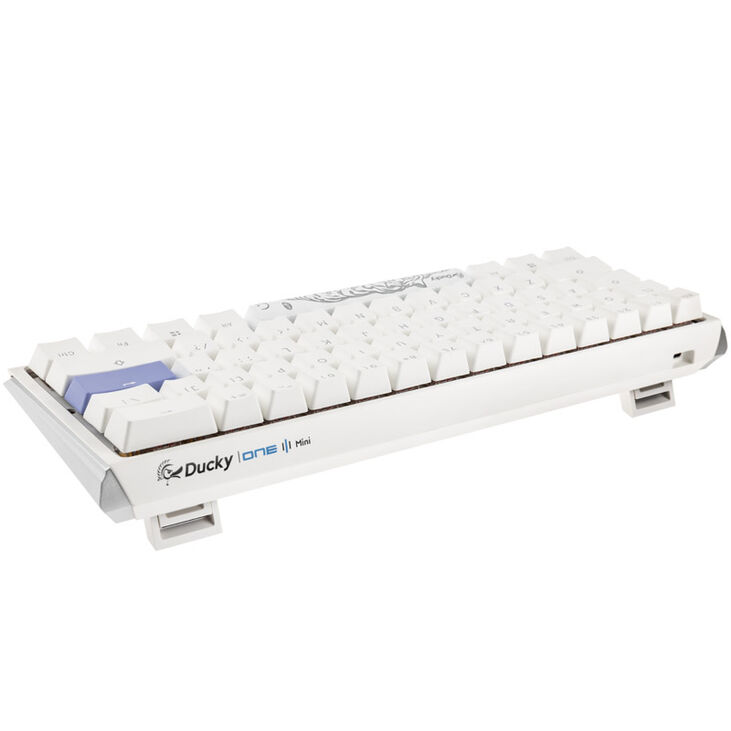 Ducky One 3 Classic Pure White Mini Gaming Tastatur, RGB LED - MX-Blue (US) image number 2