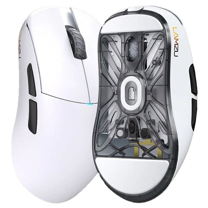 Lamzu Atlantis MINI Gaming Maus, 8K - Champion Edition, weiß image number 3