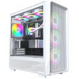 Montech X5 PC-Geh&auml;use, Midi-Tower, E-ATX, ARGB, Tempered Glass - wei&szlig; image number null