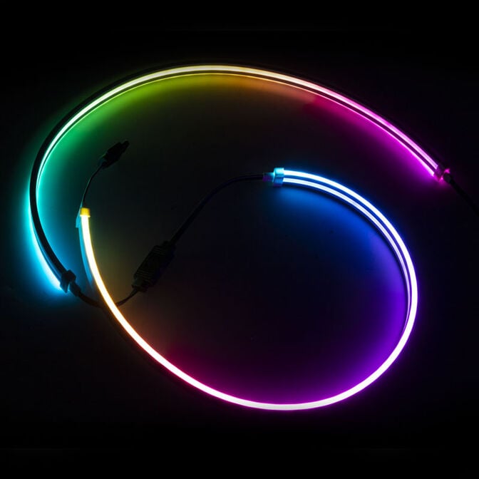 SilverStone LS04, ARGB LED strip, 2-pack - white image number 2