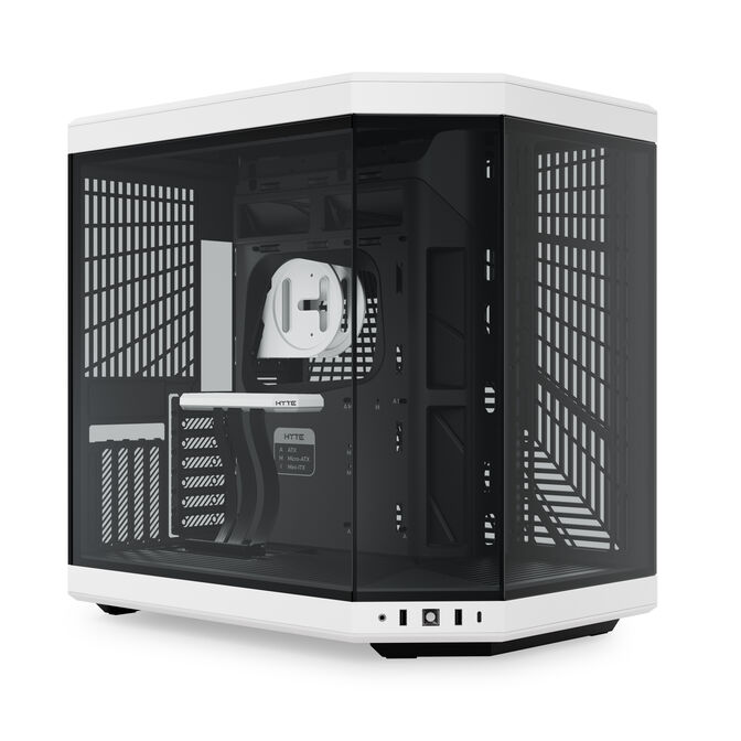 Hyte Y70  PC Case, Mid Tower, ATX, Tempered Glass - Black / White image number 0