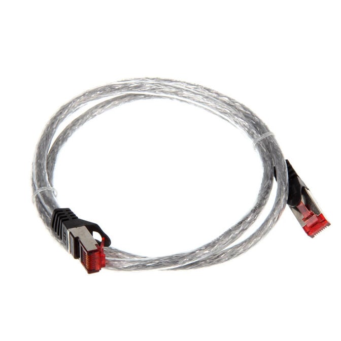 InLine Patchkabel Cat.6, S/FTP (PiMf), 250MHz, transparent - 1m image number 1