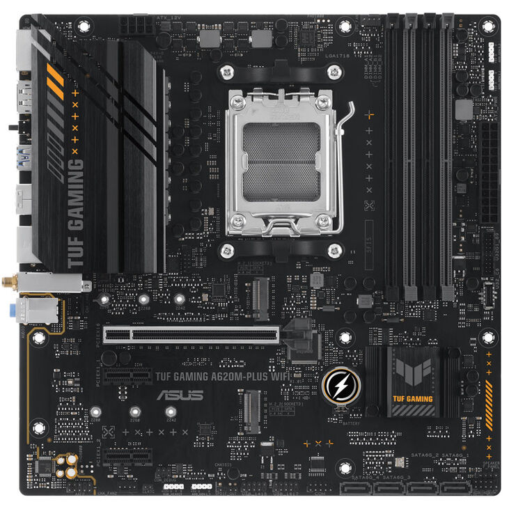 ASUS TUF Gaming A620M-Plus WiFi, AMD A620 Mainboard - Sockel AM5, DDR5 image number 2