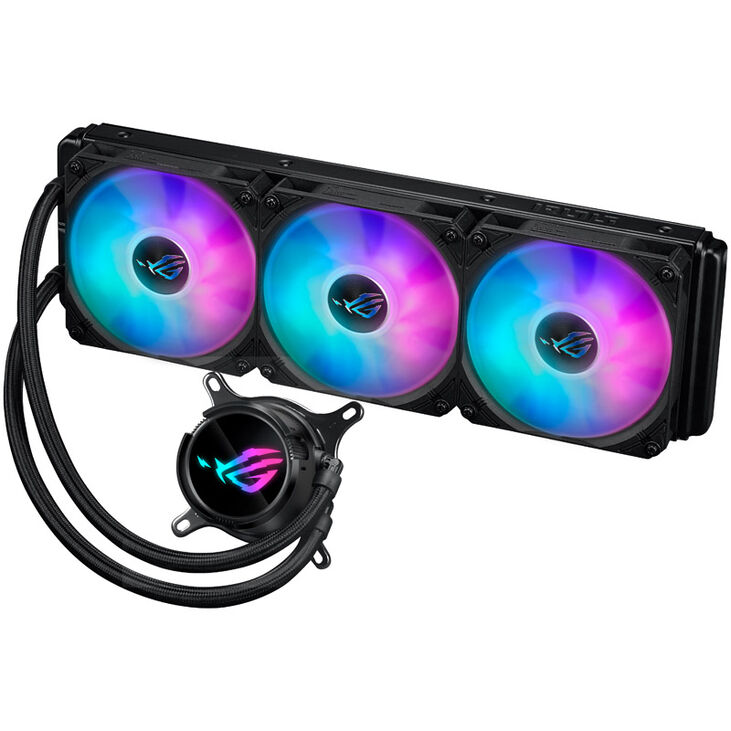 ASUS ROG STRIX LC III 360 ARGB AIO Cooler - Black image number 1