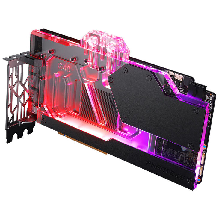 PHANTEKS Glacier G40 RTX 4090 Waterblock with Backplate for MSI, D-RGB - black image number 7
