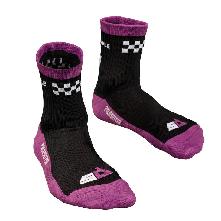 Polesetter Sim Socks "Purple Time" - with grips, one size image number 2