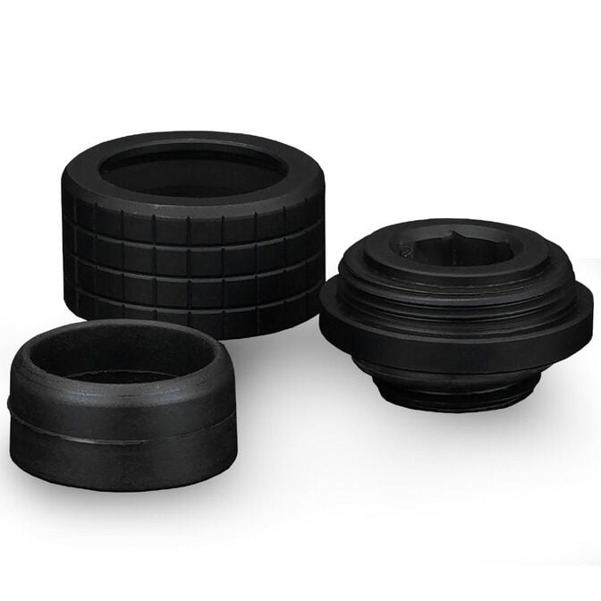 Thermal Grizzly DeltaMate Fitting, Messing, G1/4&rdquo;-Gewinde - schwarz, HT14, 6er-Pack image number 1