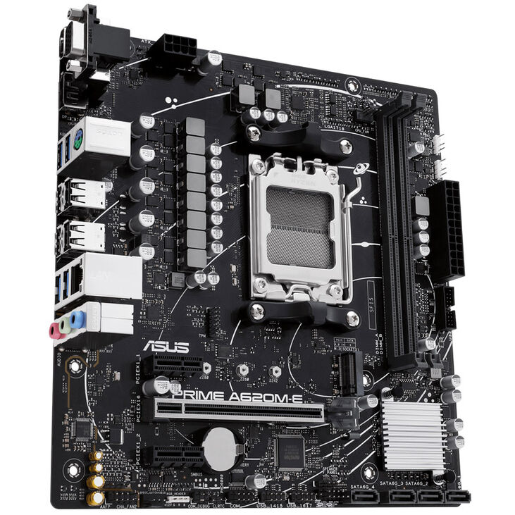 ASUS Prime A620M-E-CSM, AMD A620 Mainboard, Sockel AM5, DDR5 image number 4