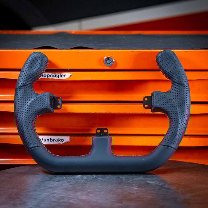 Asetek SimSports GT Rim - Open D, Leather image number 2